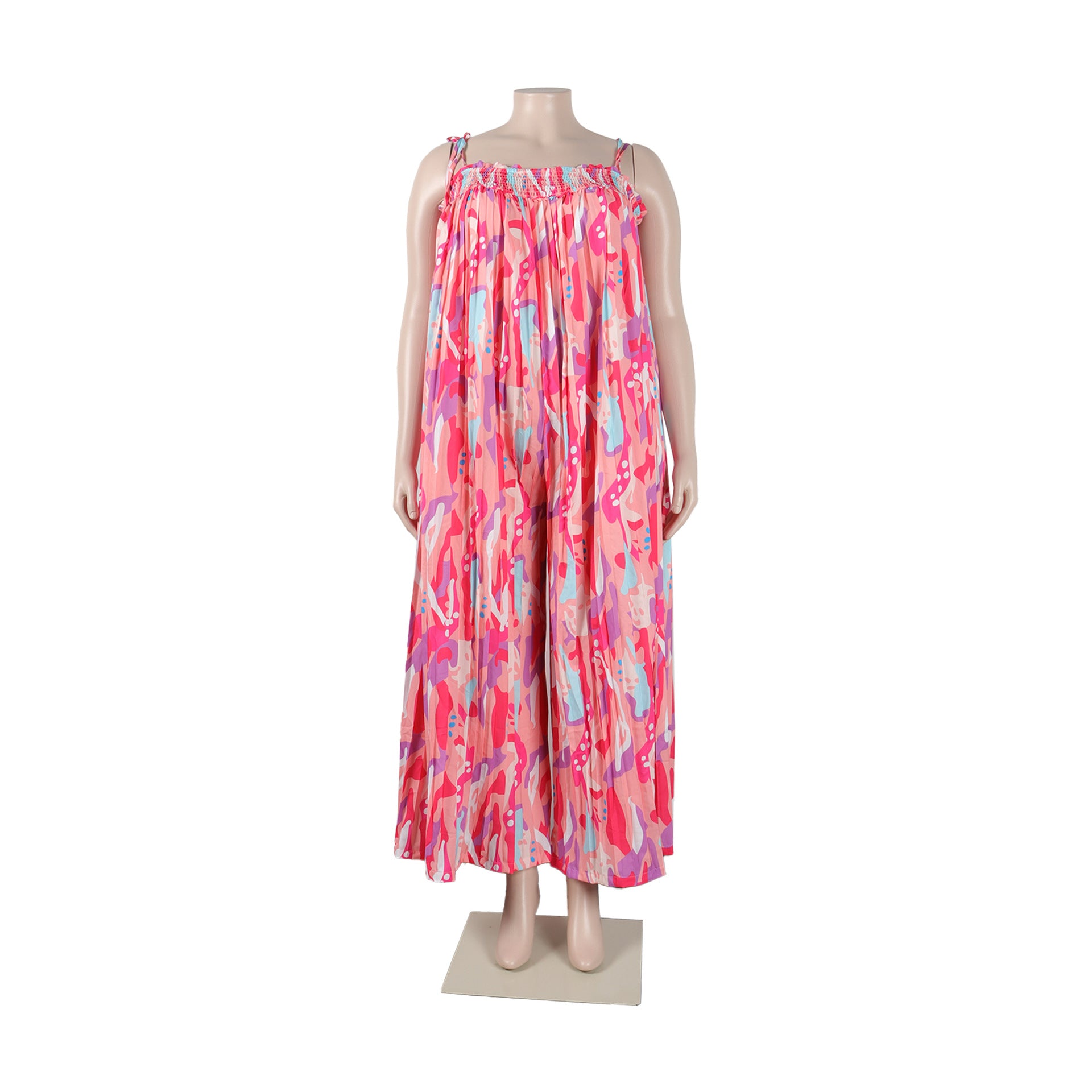 Sexy printed suspenders pleated wide-leg suspenders Jumpsuit 25