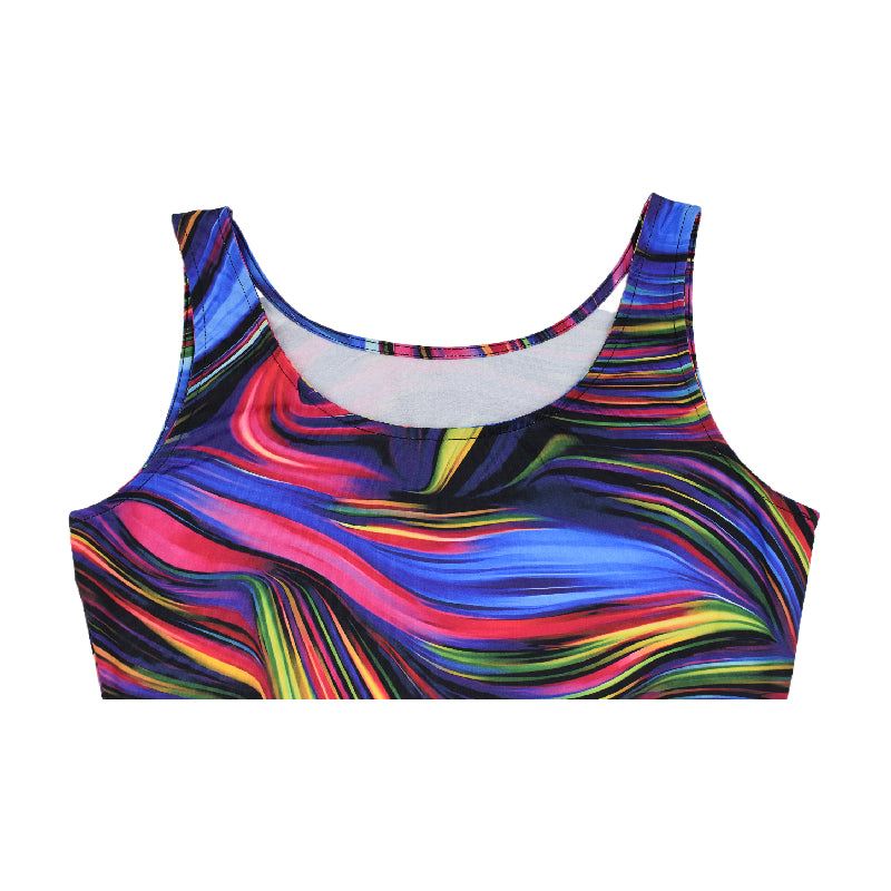 Sexy Multicolor Stripes Print Straps Bodycon Dress 6