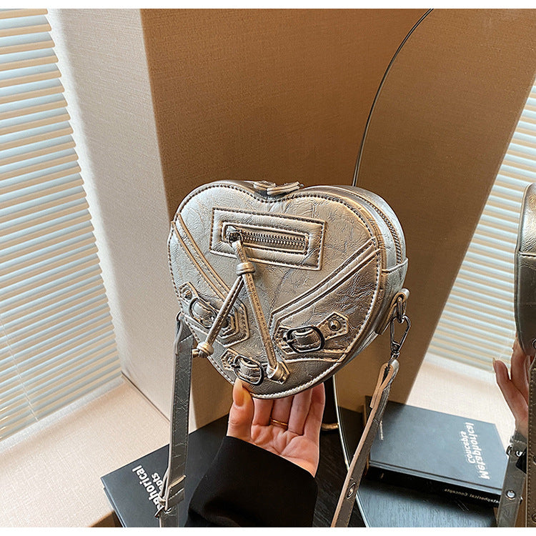 Fashion Heart Shape Bag Trendy Versatile Shoulder Bag 20