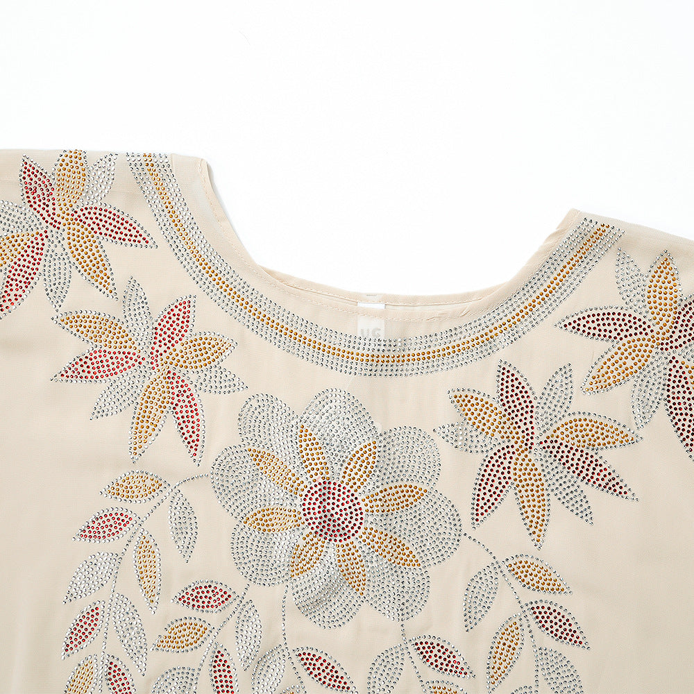 Muslim Robe Plus Size Women's African Two-Piece Dress Set 21