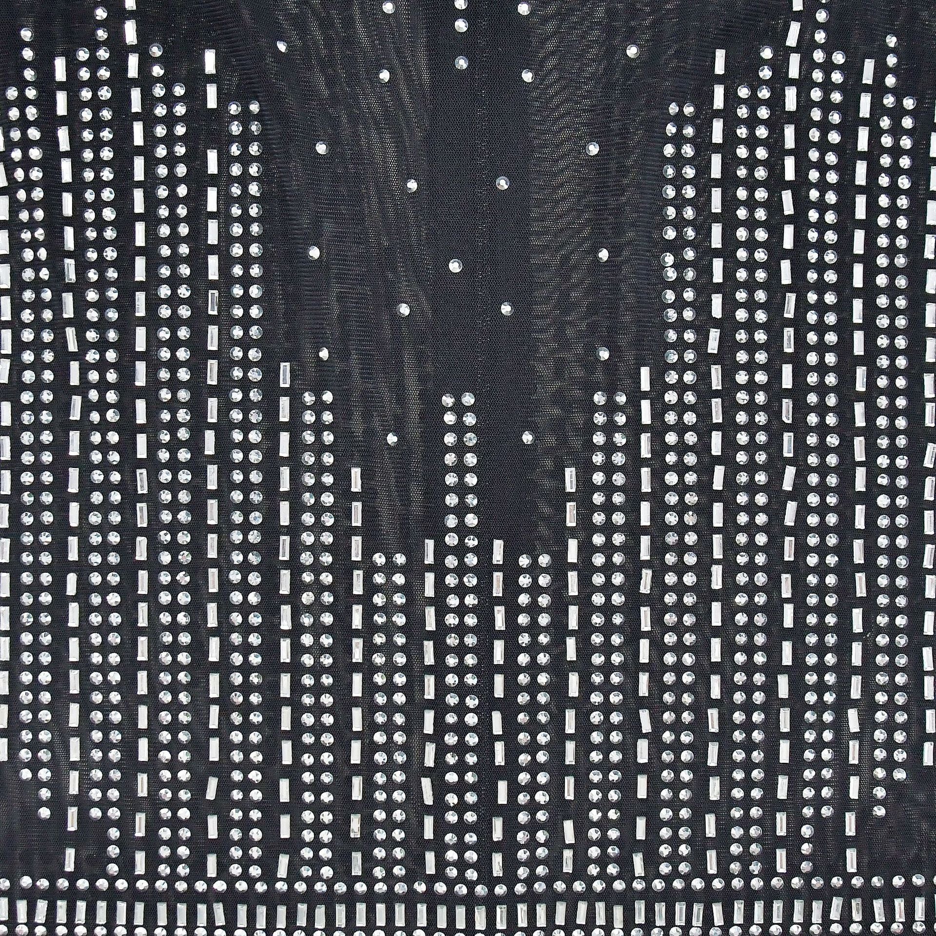 Fashion Women's Solid Color Mesh Beaded Long Sleeve Maxi Dress 17