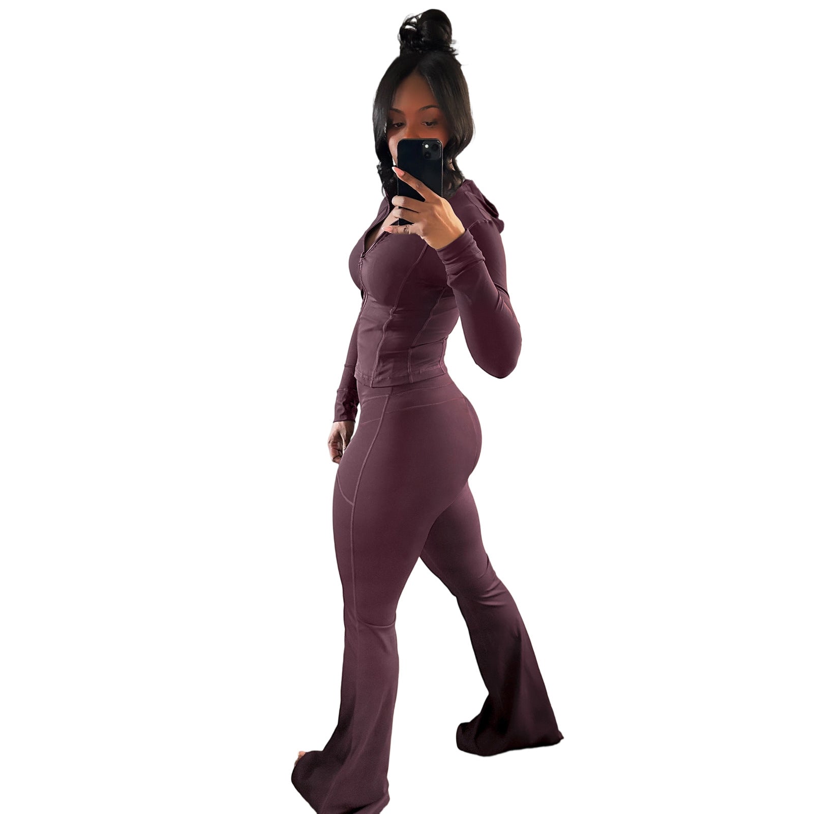 Tight Fitting Quick-Dry Gym Pockets Zipper Yoga Suit Outdoor Running Sportswear 30