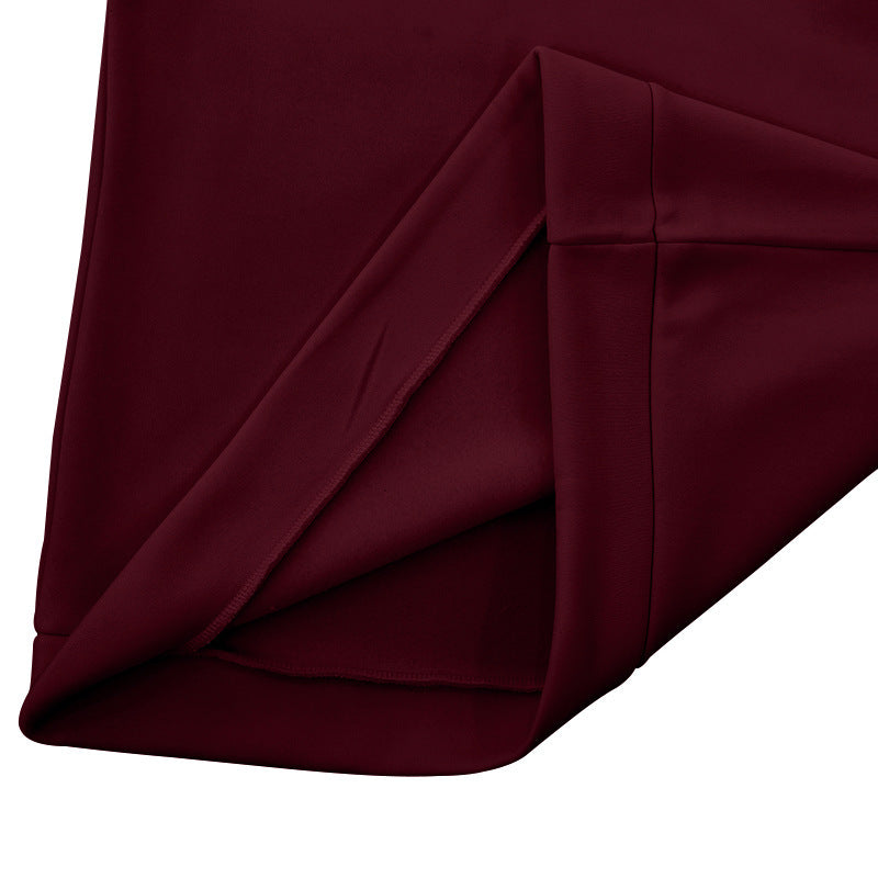 Spring And Winter Men's Casual Solid Color Long-Sleeved Zip Stand Collar T-Shirt Tops For Men 37