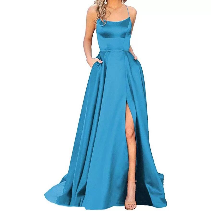 Solid Color Bridesmaid Dresses Long Maxi Dress Slim Fit Off Shoulder Bridesmaid Evening Dress 14