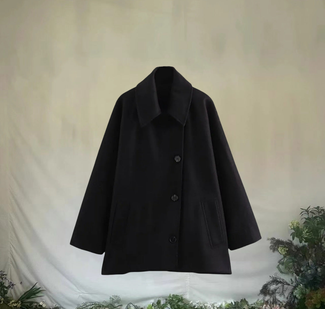 Women Turndown Collar Long Sleeve Jacket 7