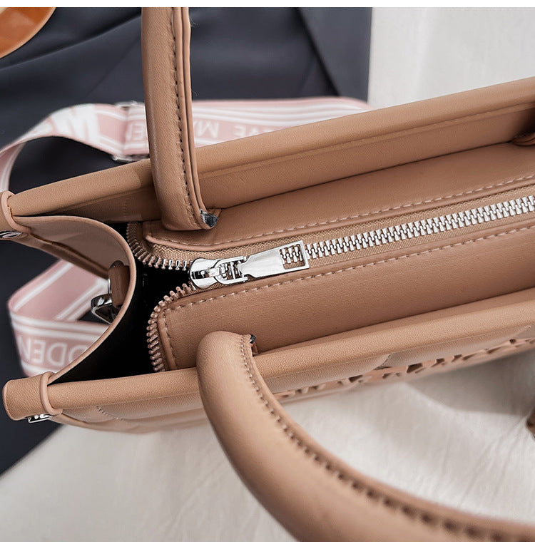 Women embroidered thread versatile popular handheld crossbody tote bag 27