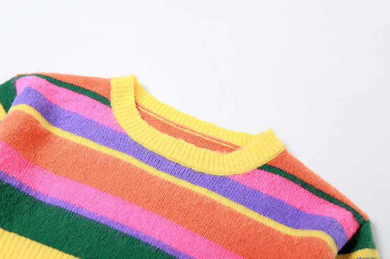 Autumn Women's Sexy Knitting Long-Sleeved Contrast Color Top High Waist Bodycon Skirt Suit For Women 20