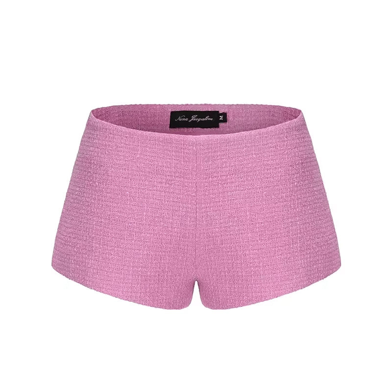 Women Autumn Bowknot Top and Shorts Two-piece Set 9