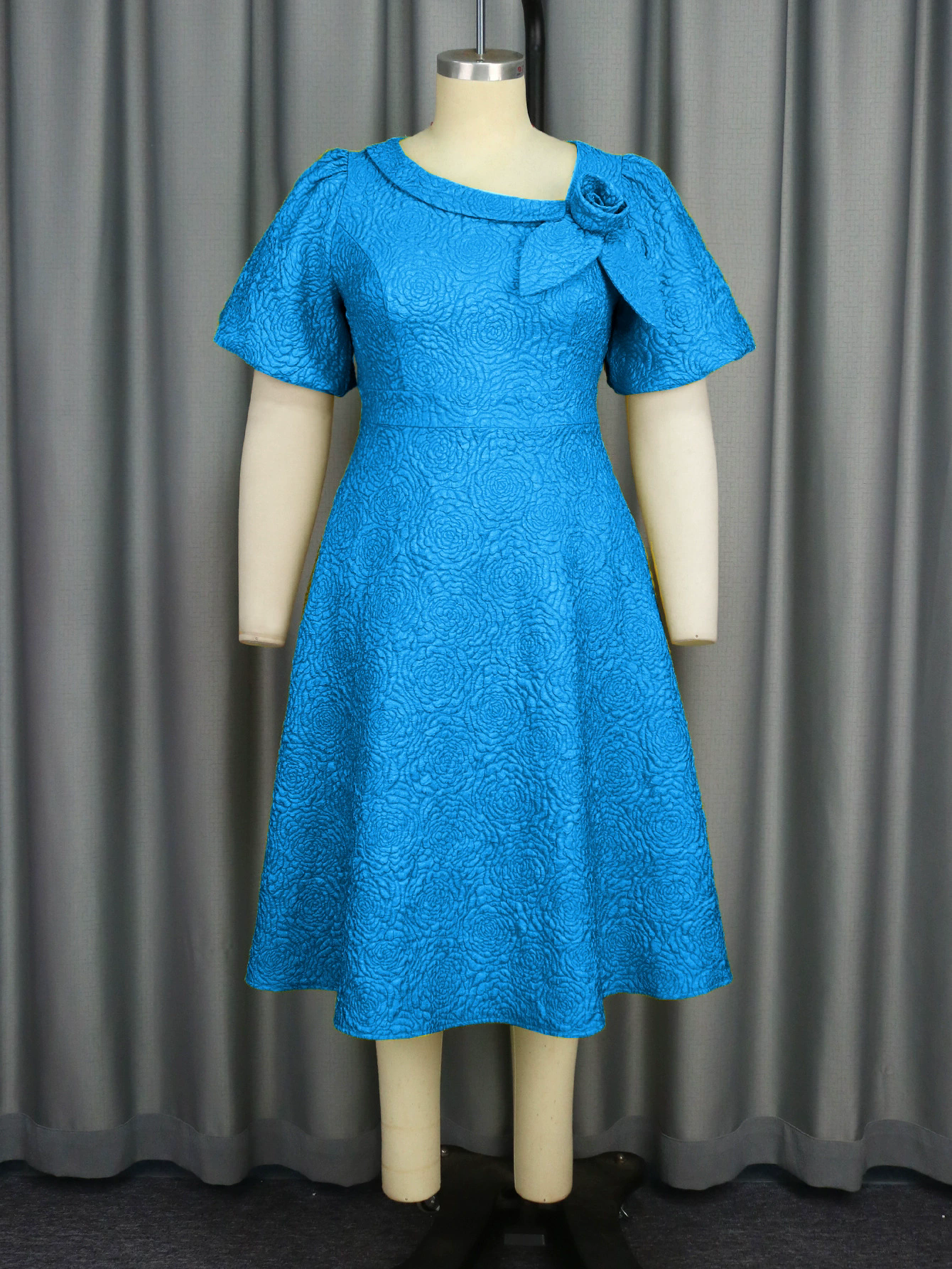 Plus Size African Women flower dress 13