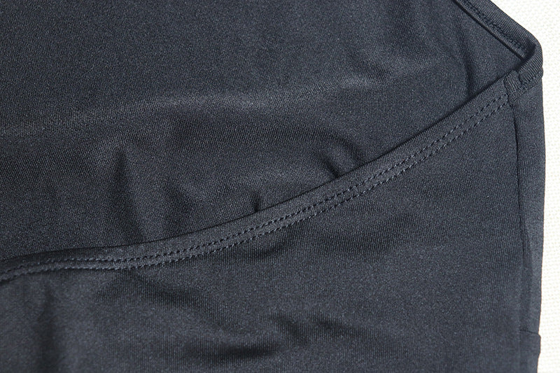 Women Solid sleeveless high collar Casual Bodycon dress 18