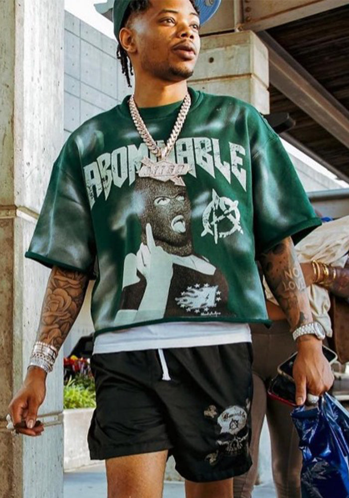 Women summer American print short sleeve T-shirt