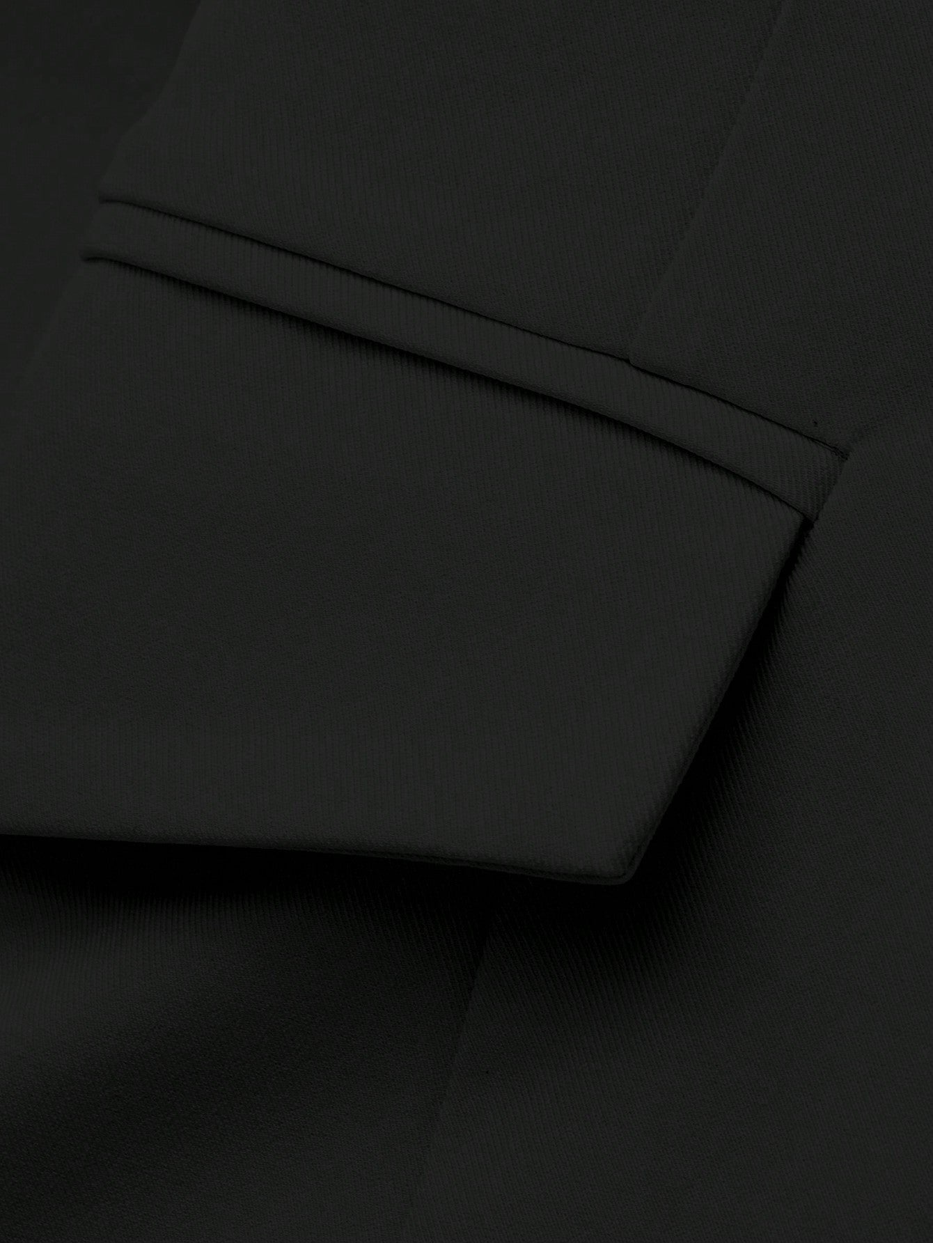 Women Solid Single-breasted Multi-button Turndown Collar Elegant Blazer 12