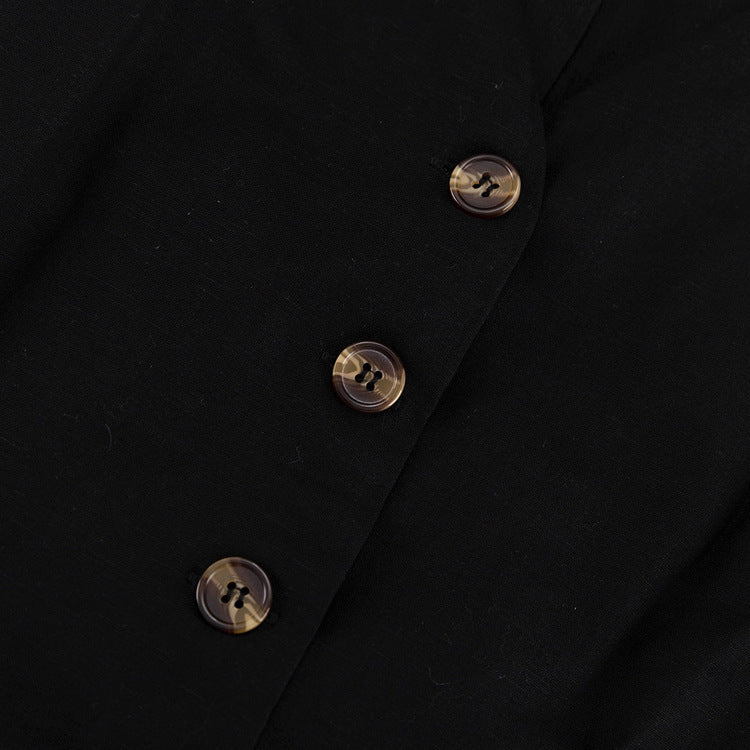 Women Linen summer casual sleeveless vest shorts Two Piece Set 16