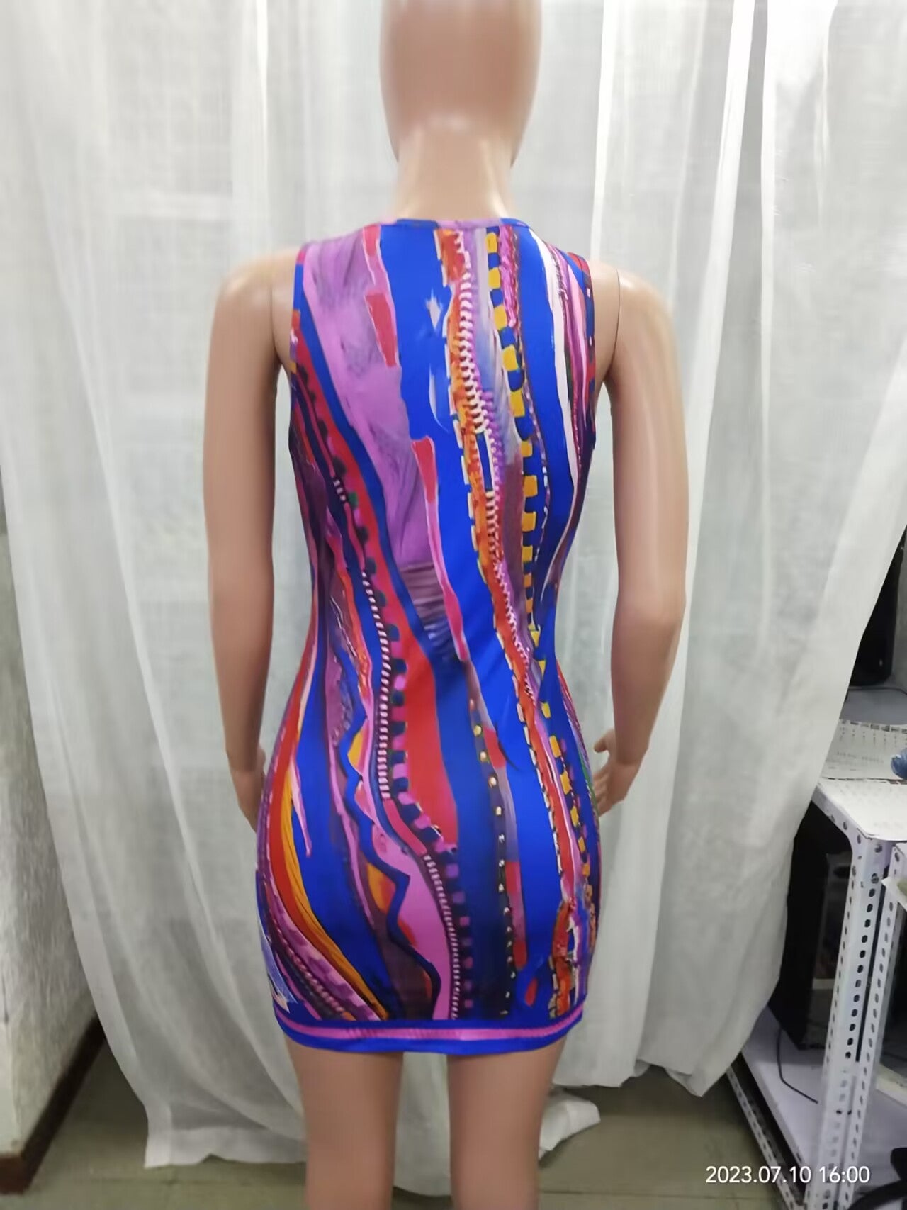 Women's Positioning Print Dress 9