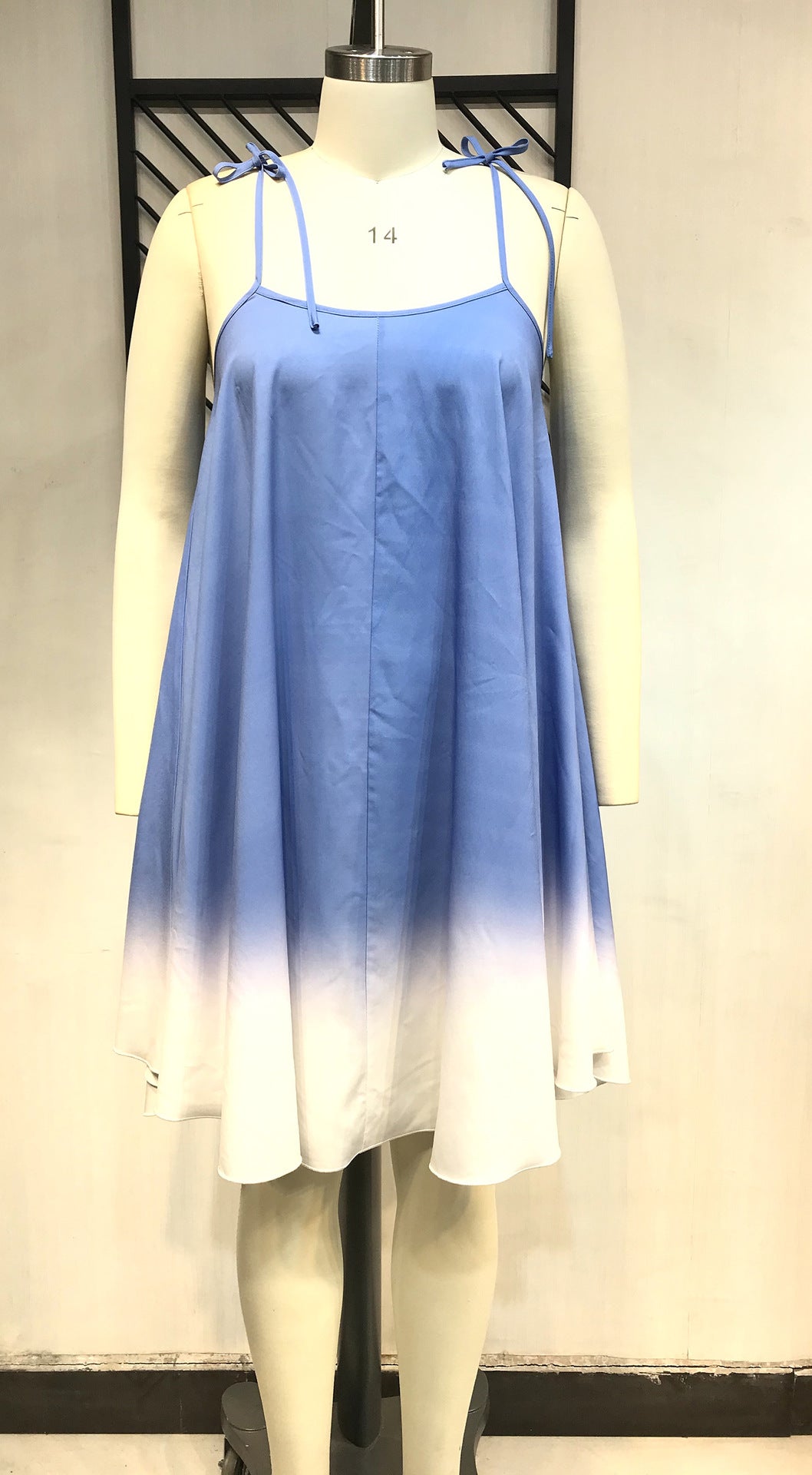 Plus Size Women Summer Print Slip Dress 8