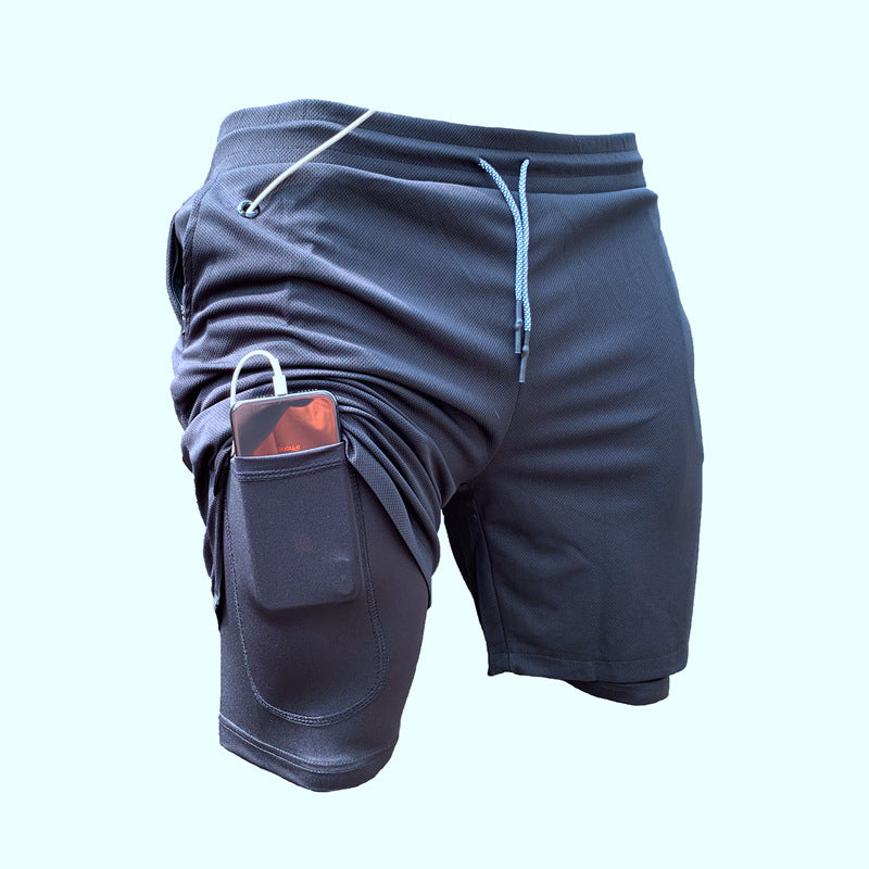 Men's Quick-Drying Knee-Length Shorts Casual Fitness Shorts 14