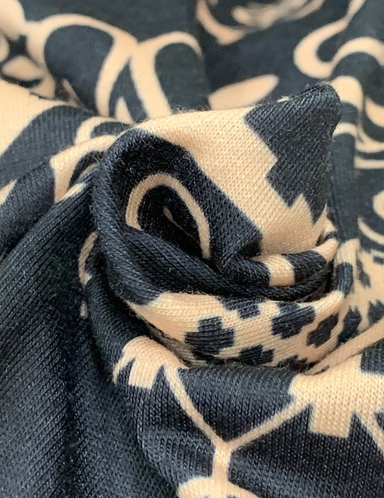 Women's Spring Summer Ladies Fashion Chic Print Loose Slash Shoulder Top 14