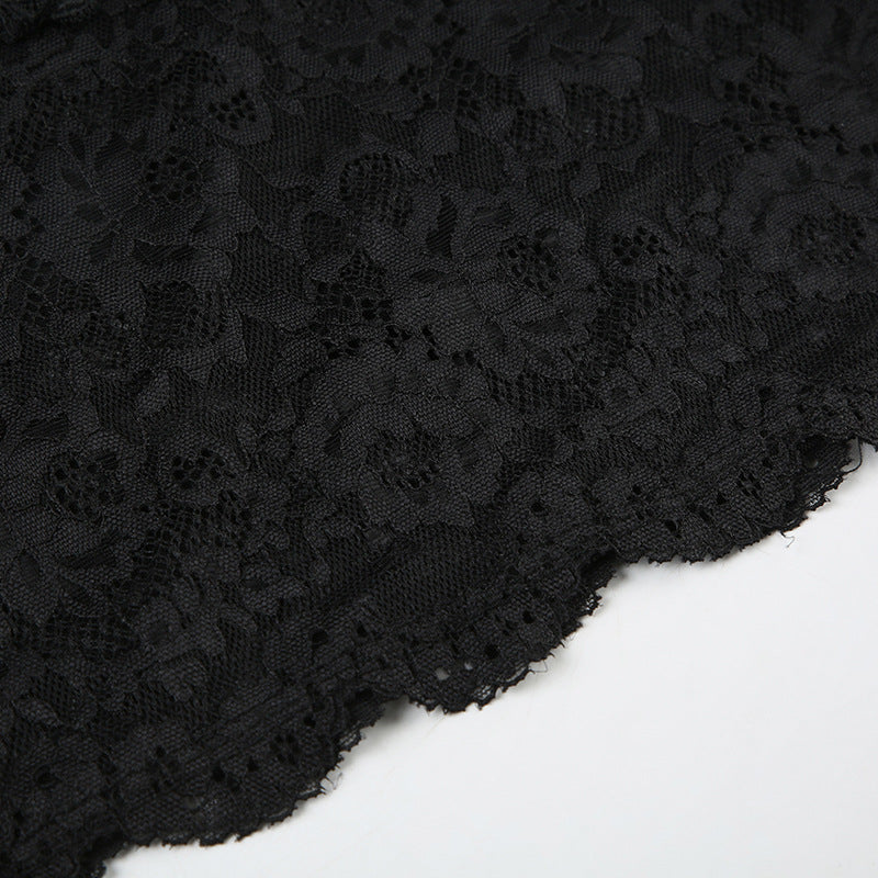 Women's See-Through Mesh Lace Strap Nightdress 17