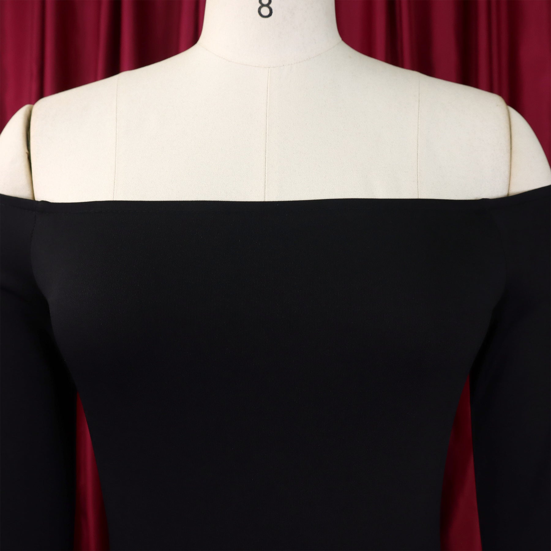 Fashionable And Elegant Off Shoulder Ruffle Sleeves Slit Formal Party Long Dress 37