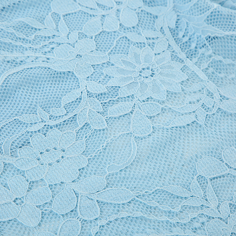 Spring sexy Lace Strap Vest Long skirt Two Piece Set 14