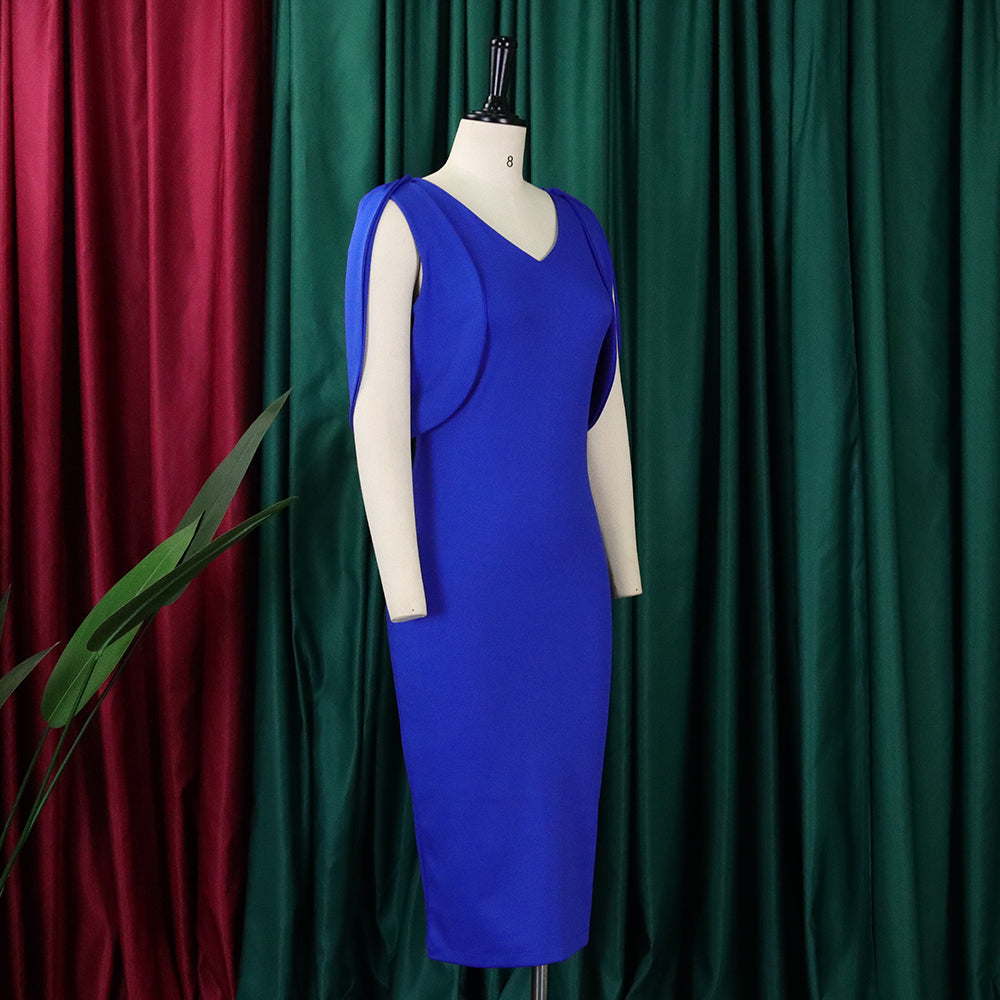 Summer Fashion Chic Elegant Office Bodycon Office Plus Size African Dress 20