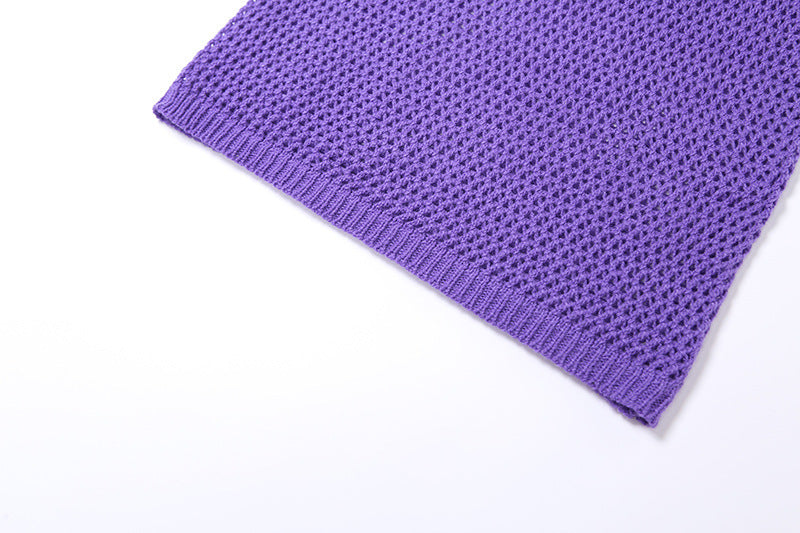 Spring Fashion Women's Solid Color Slim Vest Sexy Low Waist Skirt Two Piece Set 18