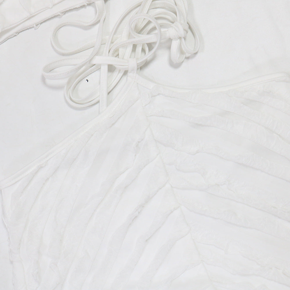 Women Tie Solid Dress 13