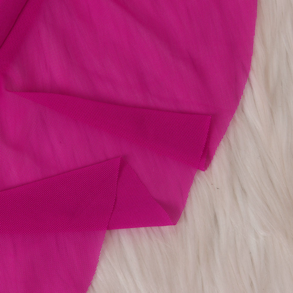 Women Sexy Solid Mesh Swimwear Two-piece Set 33