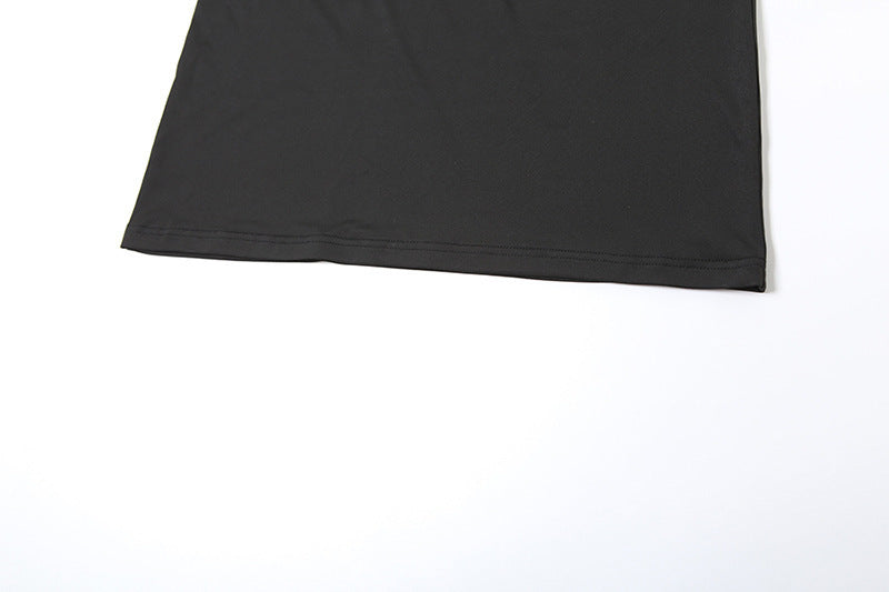 Spring Summer sexy Halter Neck Low Back Lace strap Vest high waist Long skirt fashion two piece set for women 15