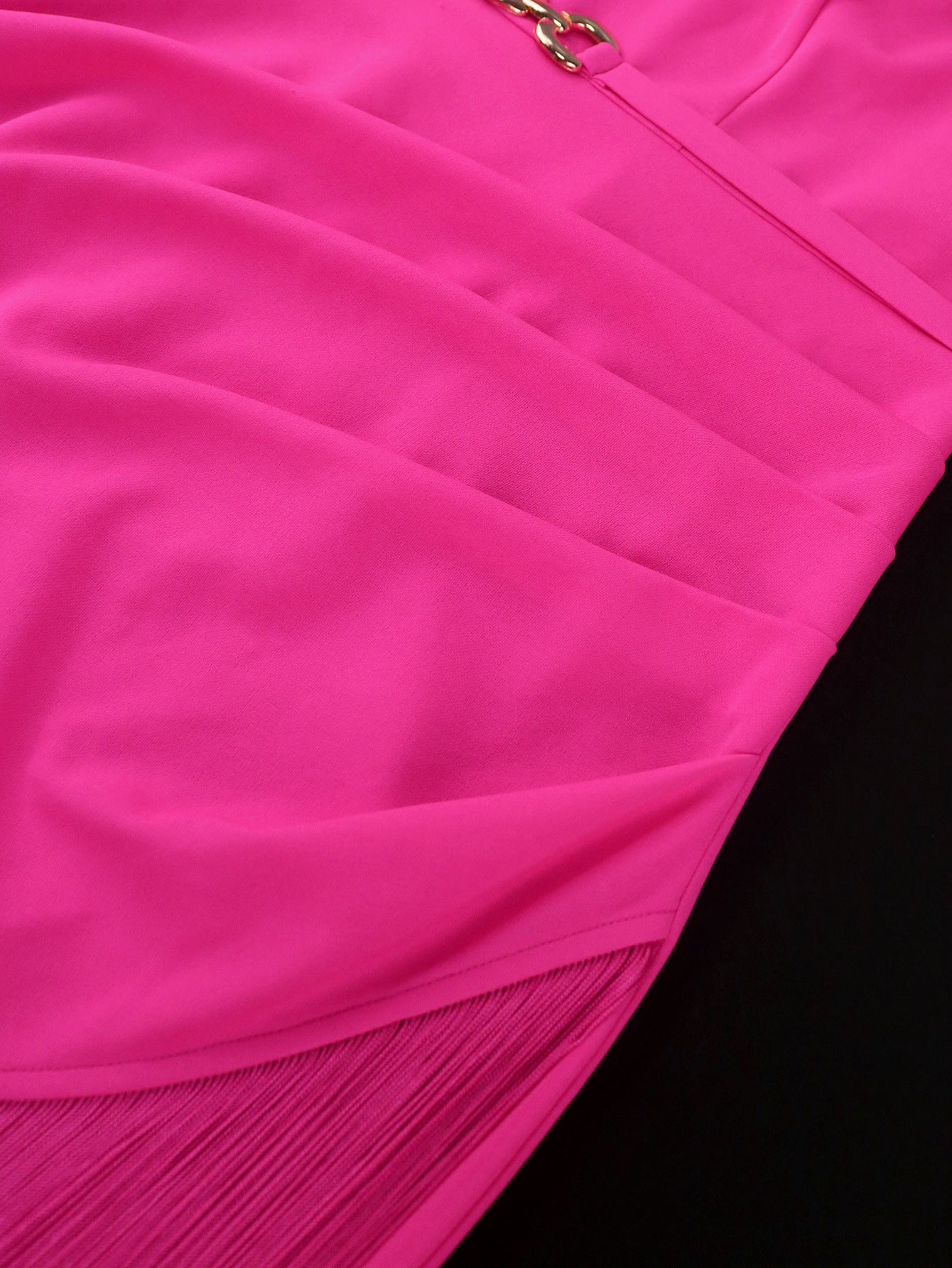 Spring And Summer Tassel Women's Half Sleeve Formal Party Dress 7