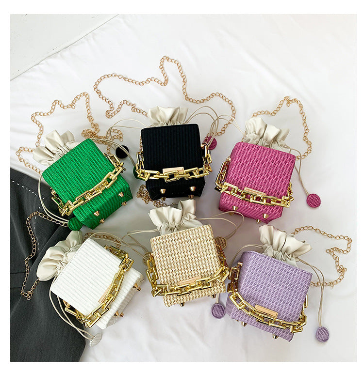 Women Mini Chain Handbag Shoulder Messenger Bag Small Square Bag 30