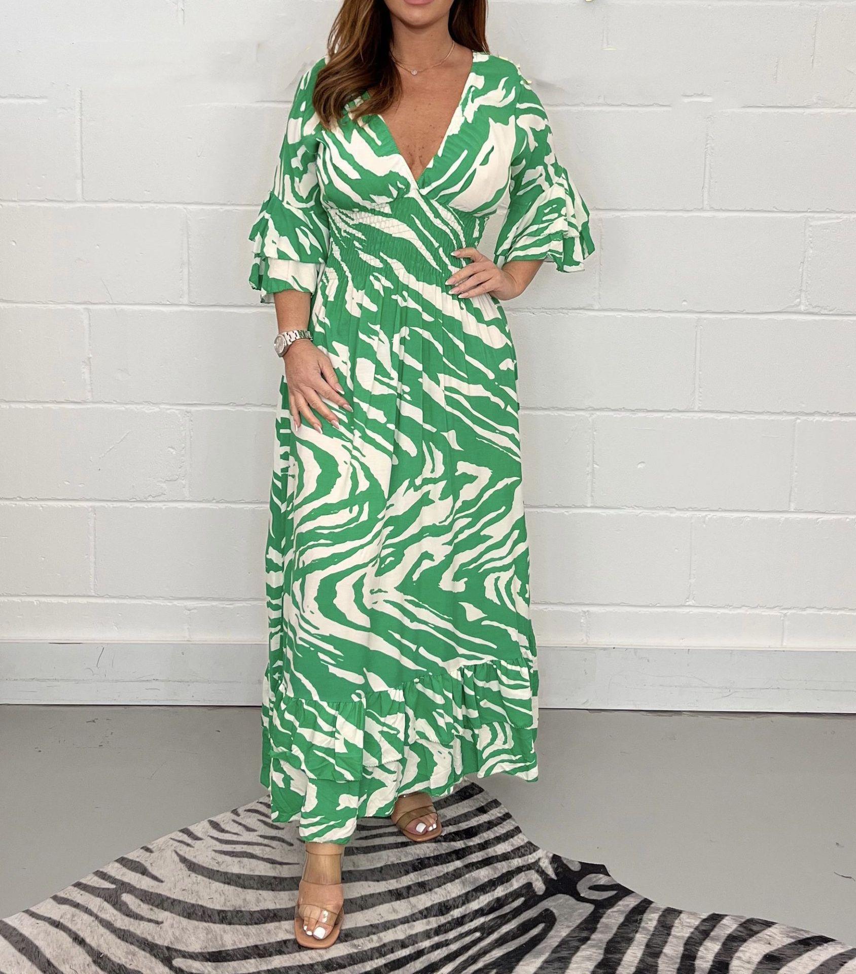 Women Printed Loose Casual Dress 6