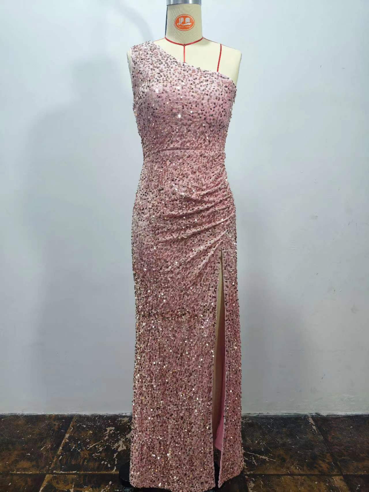 Women Summer Sequin Sleeveless Slit Sequin Dress 15