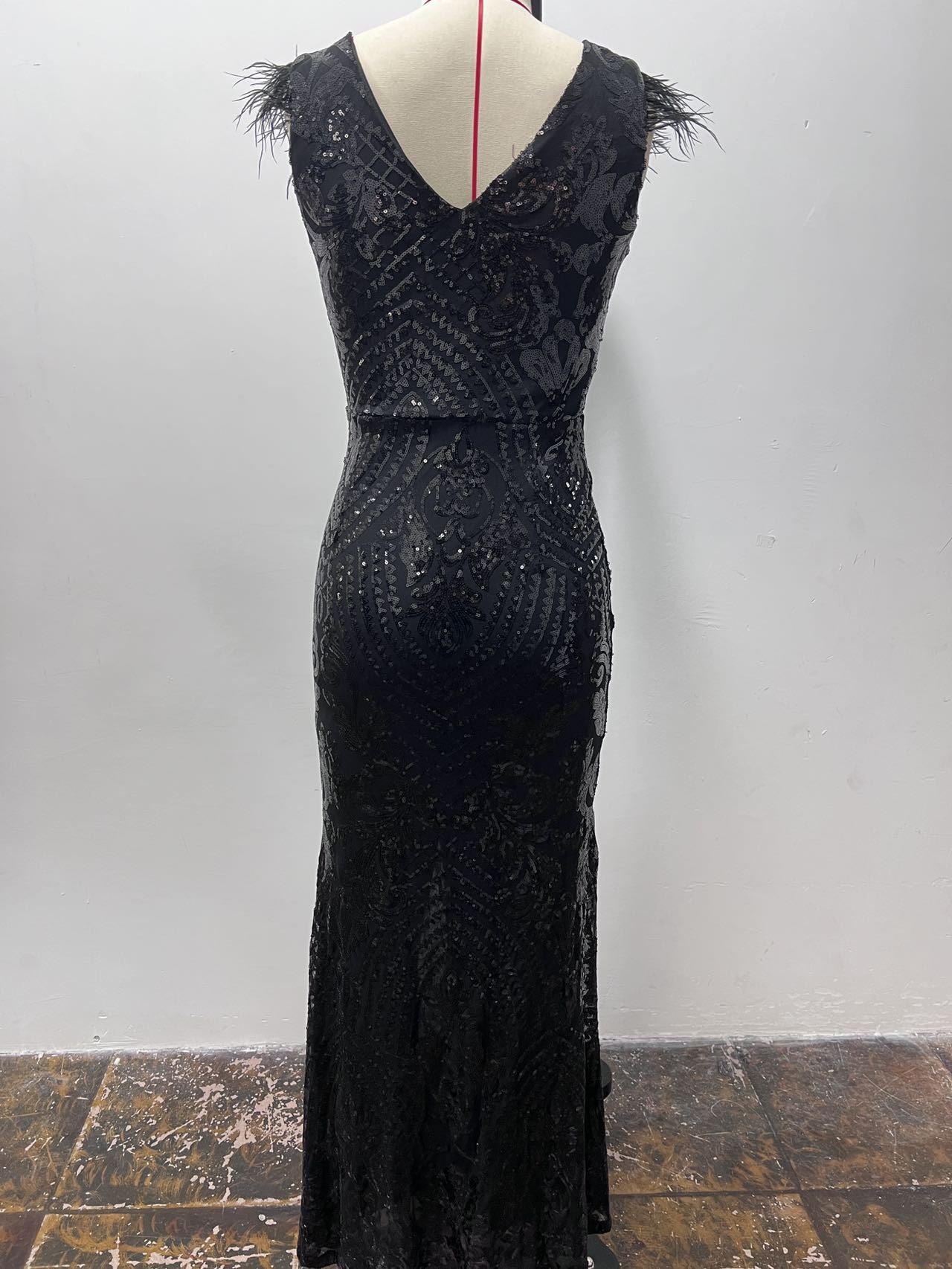 Women Summer Sequin Formal Party Evening Dress 11