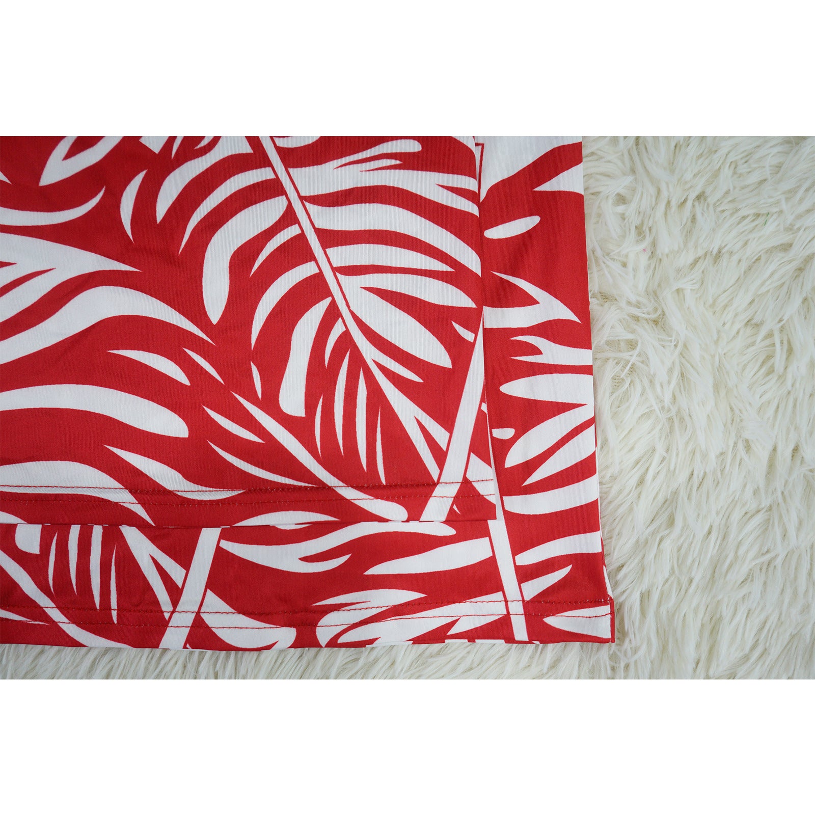 Women's Summer Round Neck Belted Printed Wide Leg Pants Casual Set 22