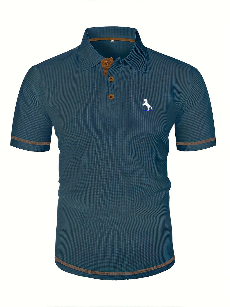 Men's Summer Solid Short Sleeve Printed T-Shirt 21