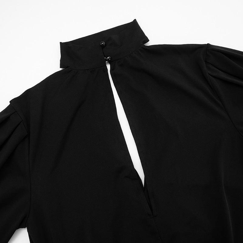 Women Fall Solid Casual V-Neck Long-Sleeved Top and Mini Skirt Two-Piece Set 38