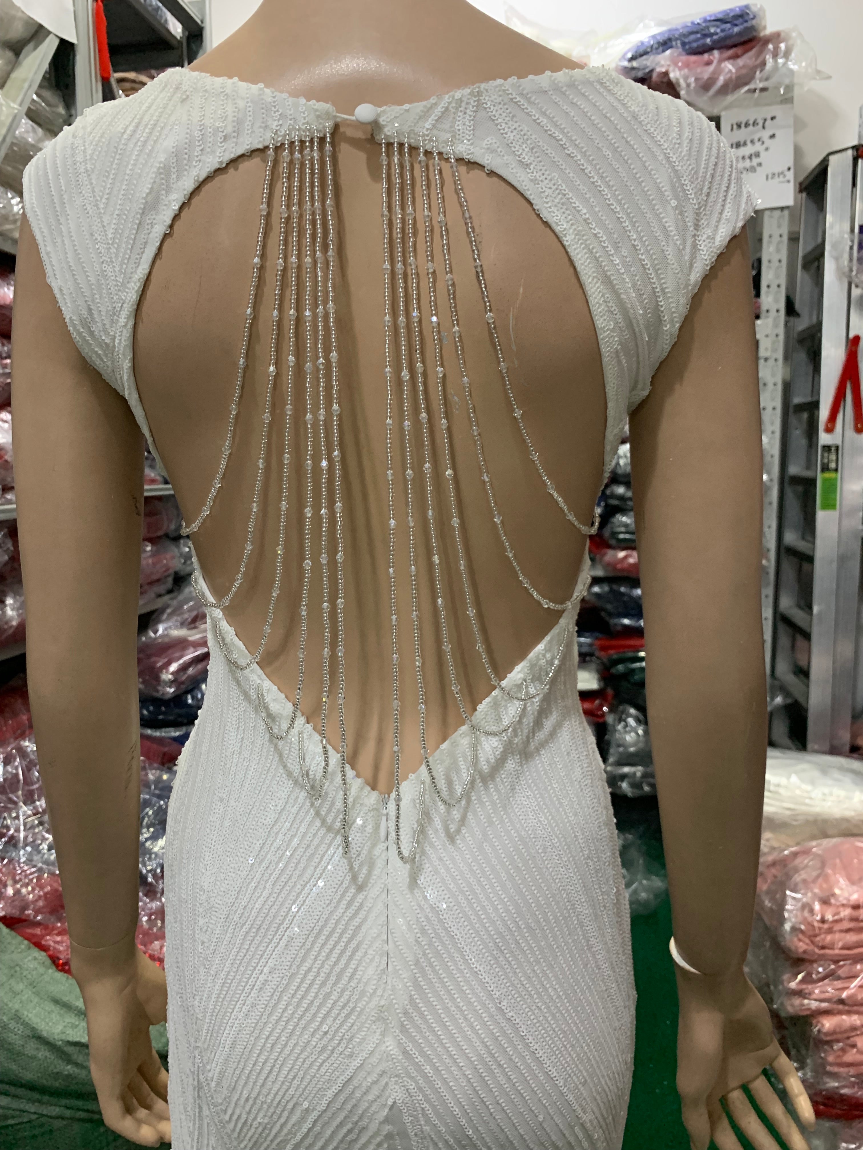 Sequin Fishtail Long Dress Elegant Formal Party Evening Dress 20