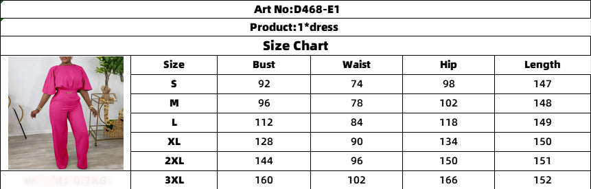 Plus Size Women Loose Solid Wide Leg Jumpsuit 22