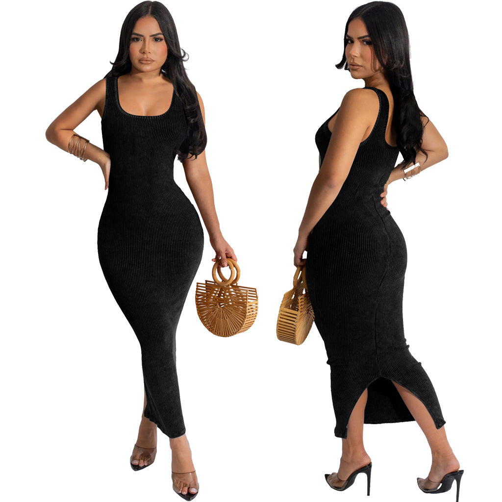 Sexy Fashionable U-Neck Women's Dress 8