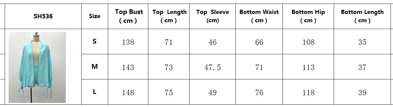 Women loose Top and shorts two-piece set 27