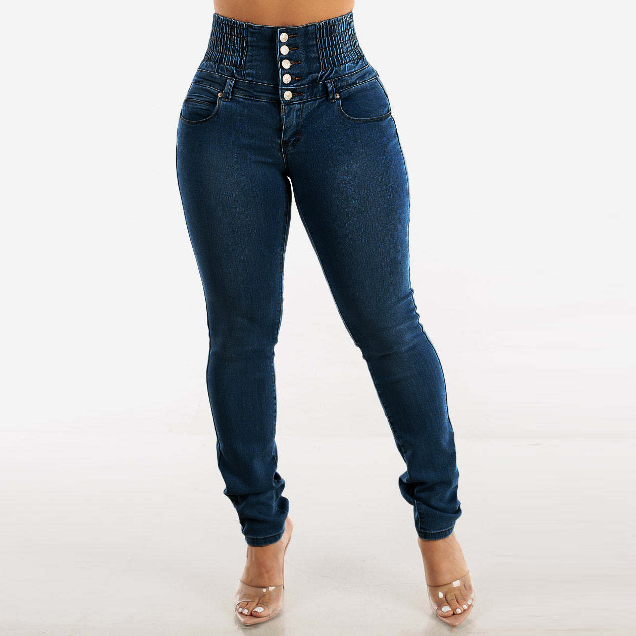 Women Stretchy Denim Pants 3
