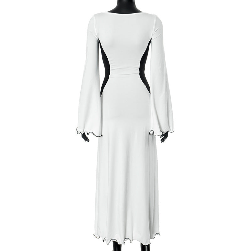 Women Autumn Slit Long Dress 9