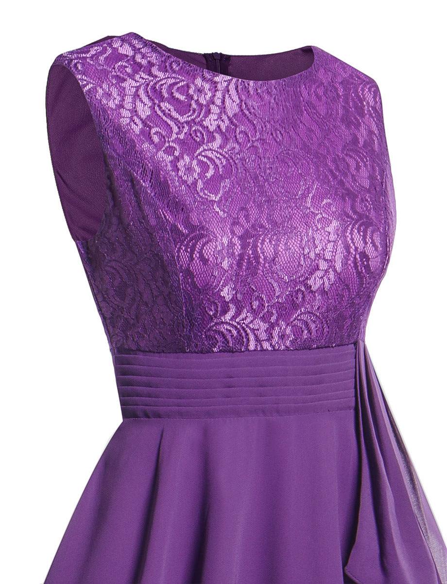 Women chiffon lace dress 49