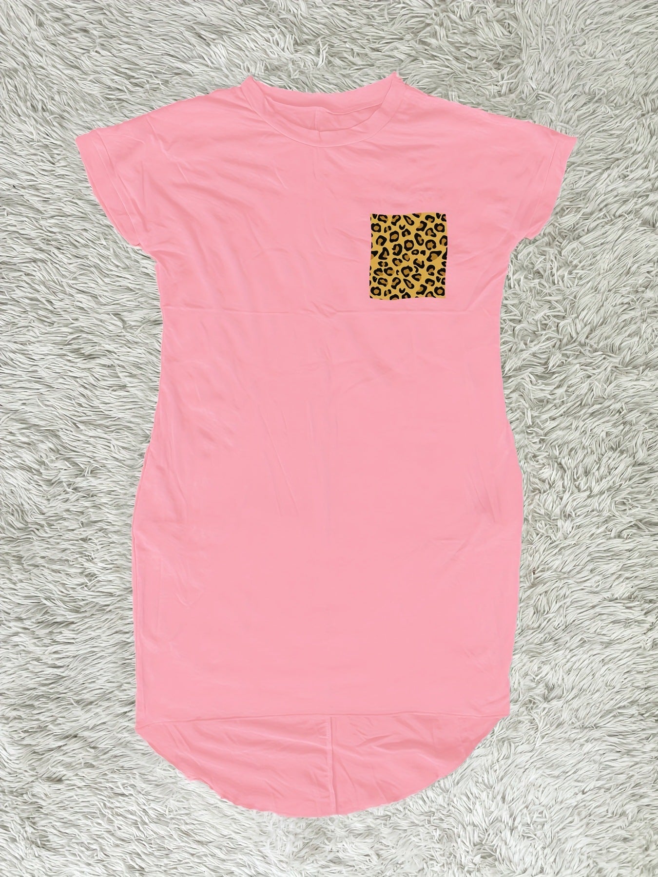 Women Leopard Print Dress with Pockets 16