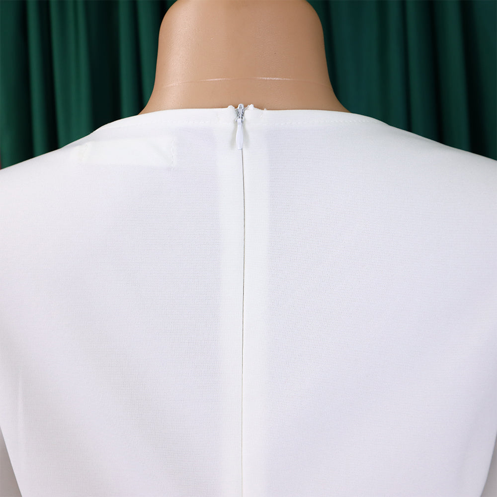 Plus Size African Women Long Sleeve Solid Loose Wide Leg Jumpsuit 30