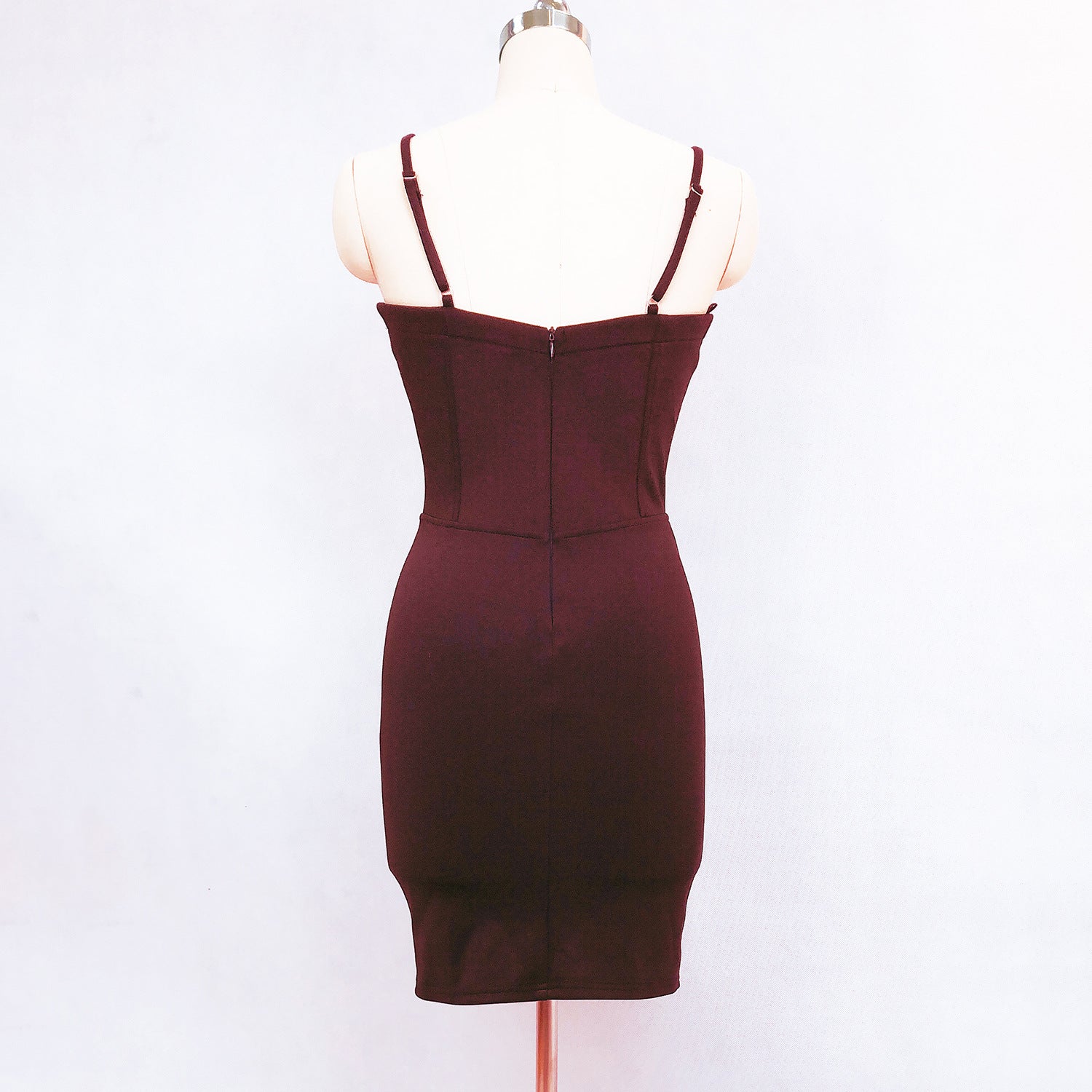 Strapless Beaded Diamond Sexy Bodycon Dress Wedding Formal Party Dress 12