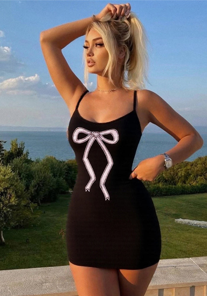 Women Summer Suspender Bodycon Dress