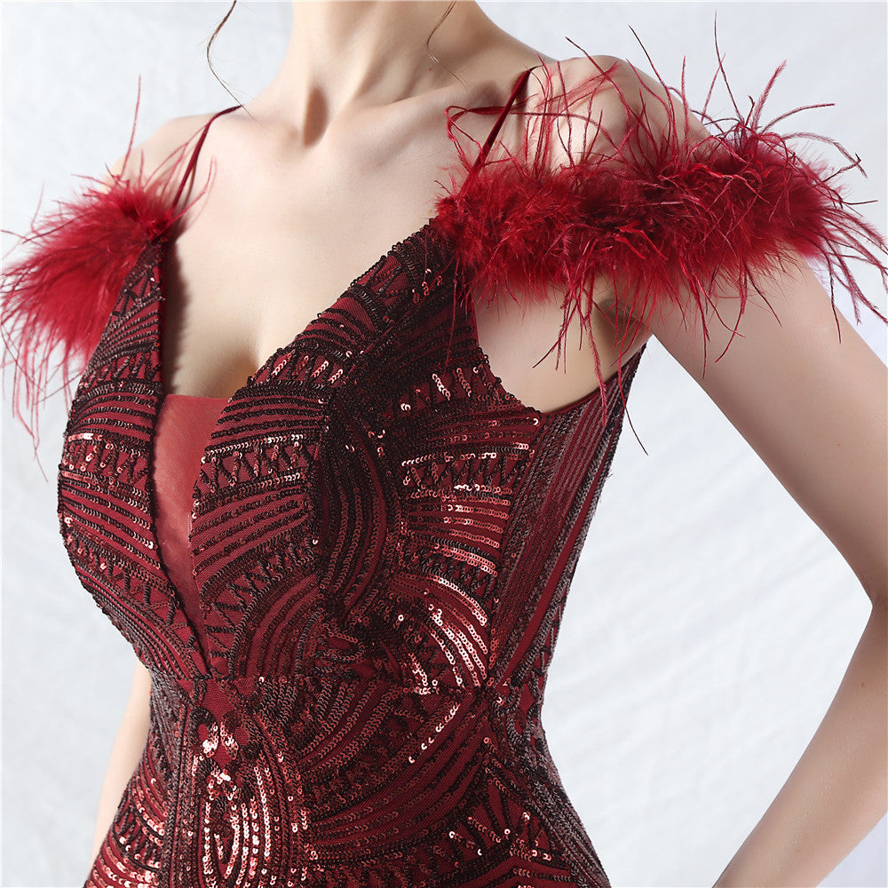 Elegant Luxury Sequins Evening Dress 58