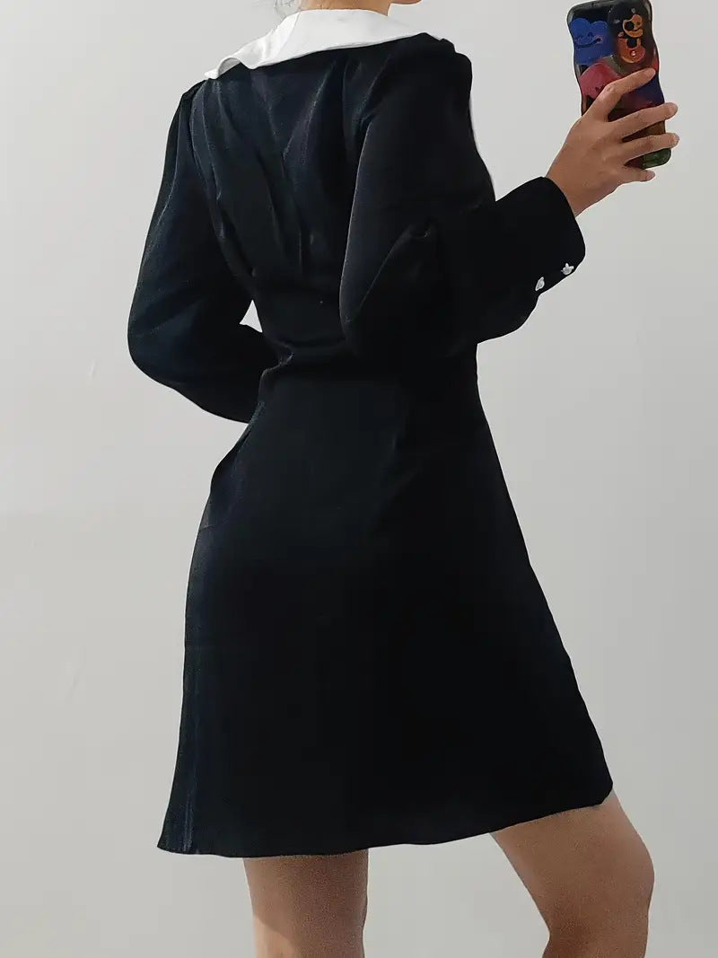 Women French Long-Sleeved Autumn Dress 3